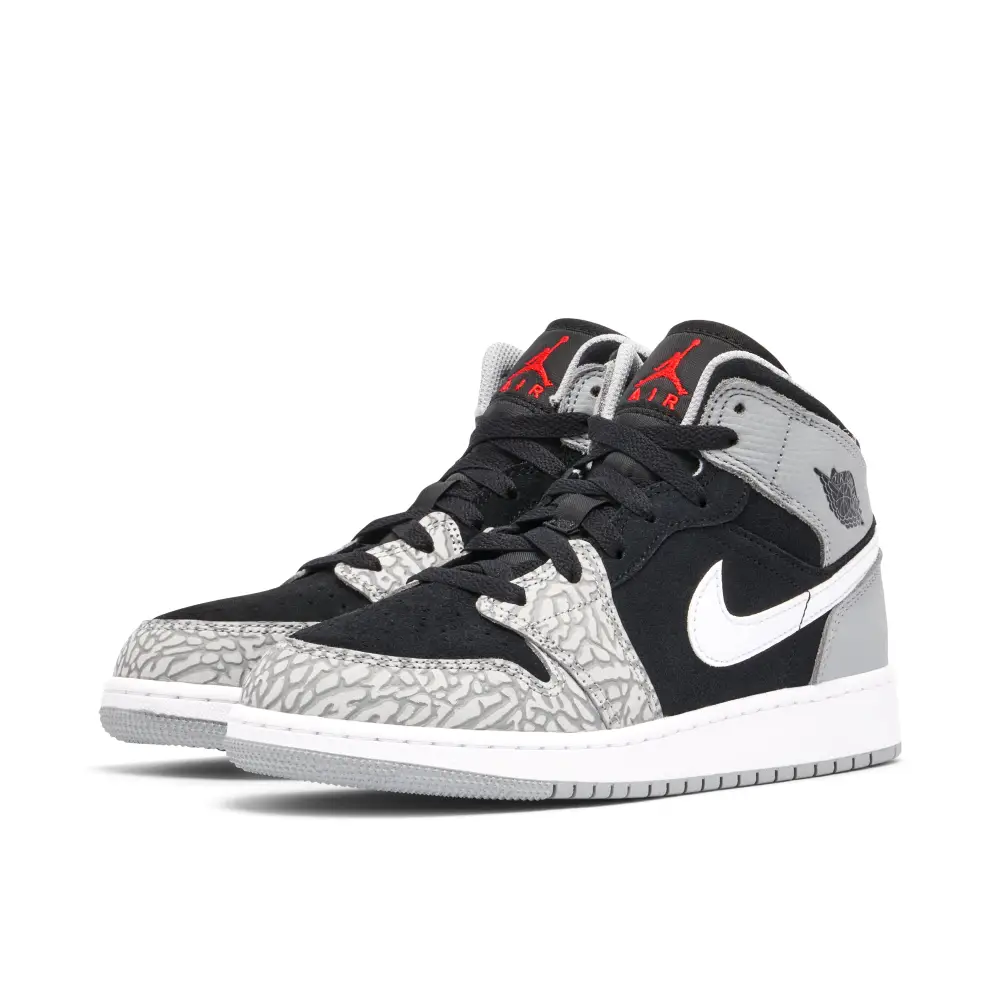 Air Jordan 1 Mid SE Elephant Toe GS 