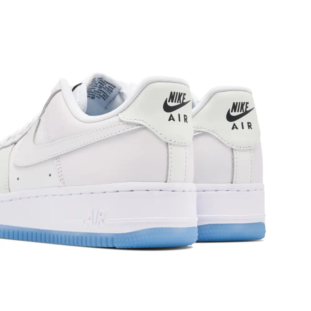 Air Force 1 Low UV Reactive Swoosh White Blue Pink Womens