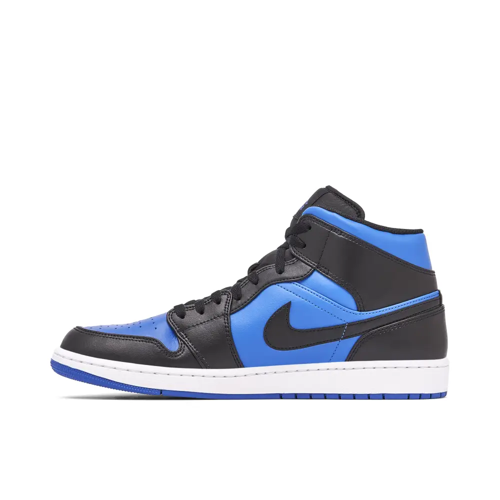 Air Jordan 1 Mid Black Royal Blue 