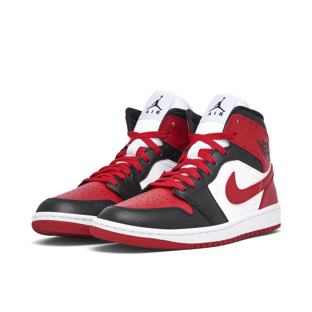 Air Jordan 1 Mid Alternate Bred Toe Womens 