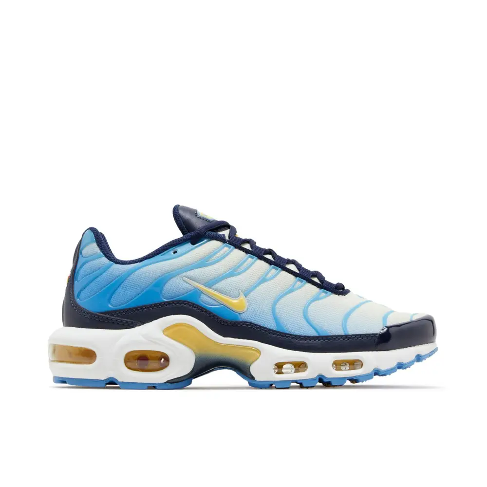 Nike Air Max Plus University Blue Topaz Gold Womens 