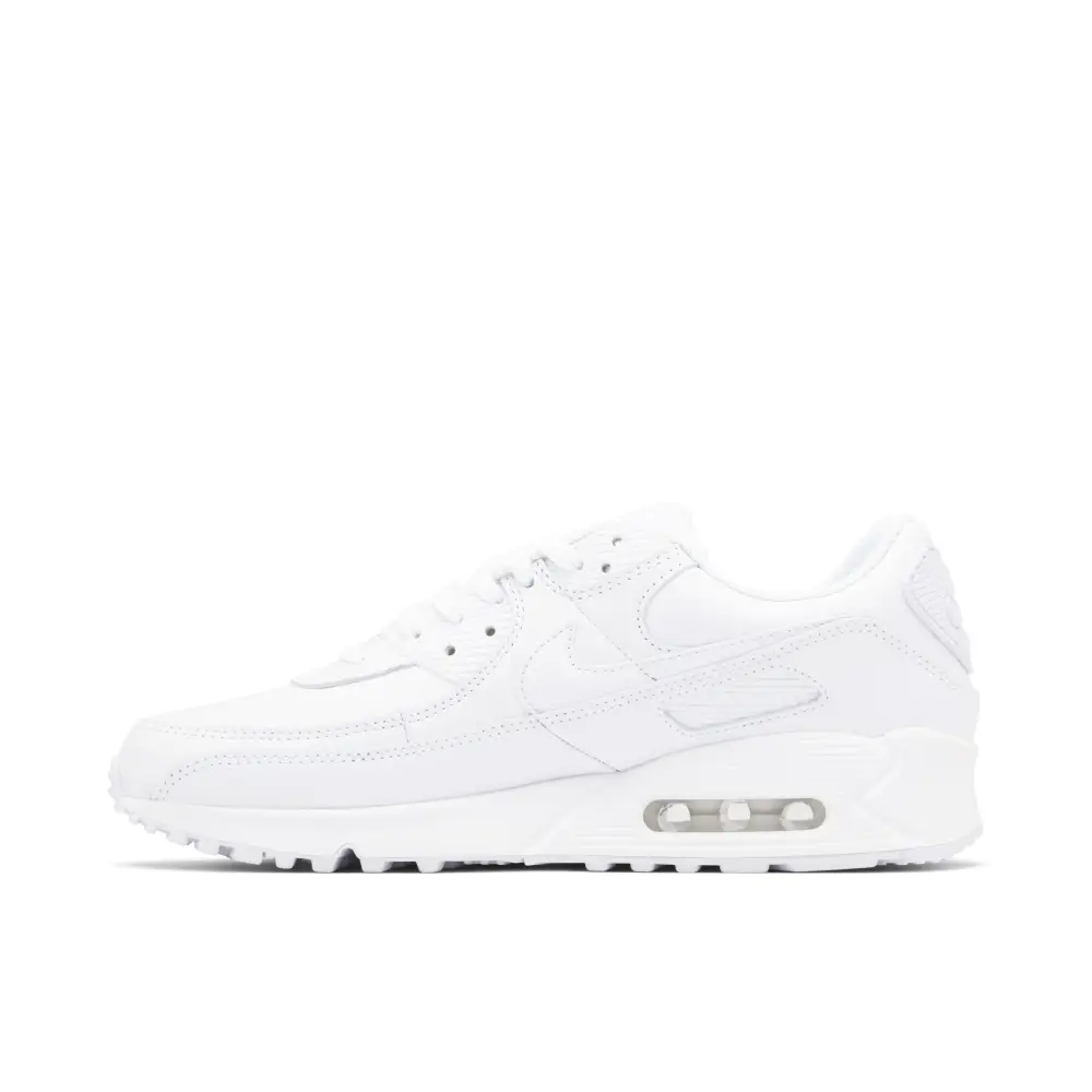 Nike Air Max 90 Triple White Leather 2020