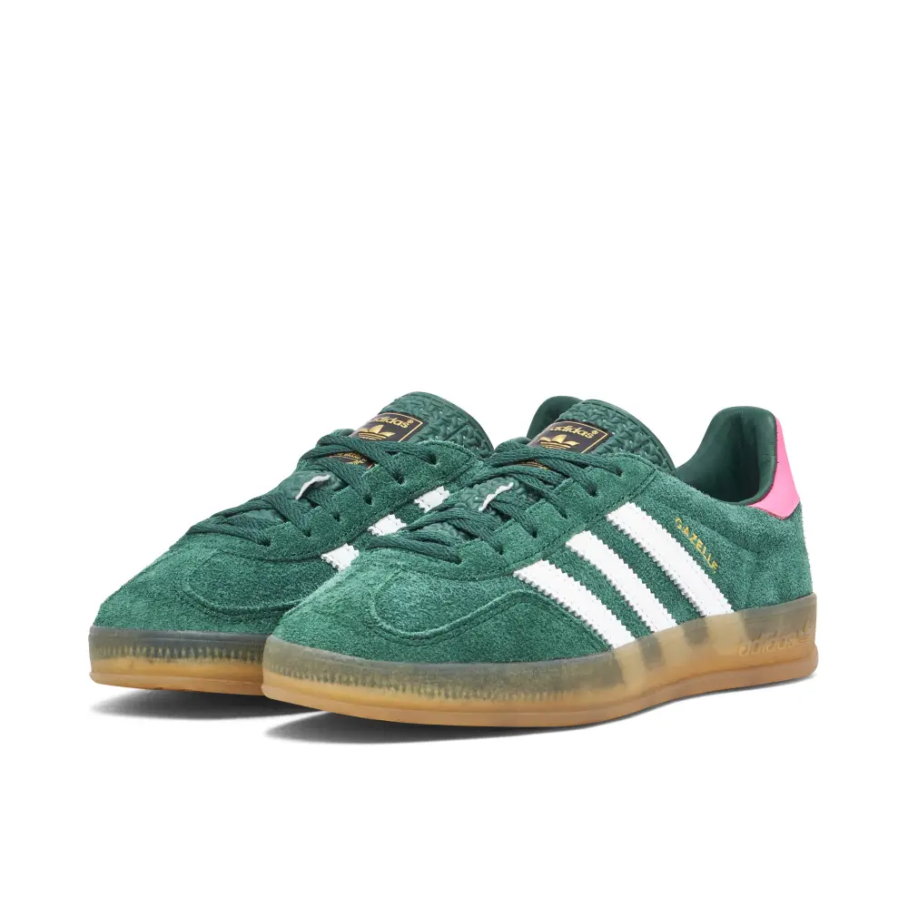 Adidas Gazelle Indoor Collegiate Green Pink Womens 