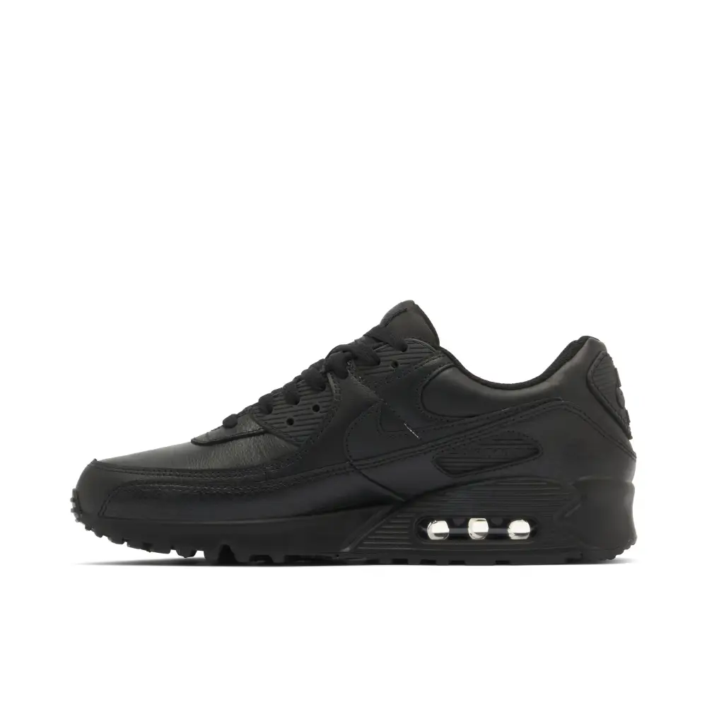 Nike Air Max 90 Triple Black Leather 2020 F09A4022