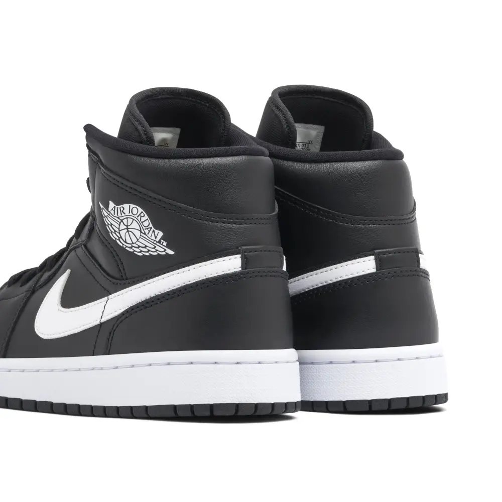 Jordan 1 Mid Black White Womens