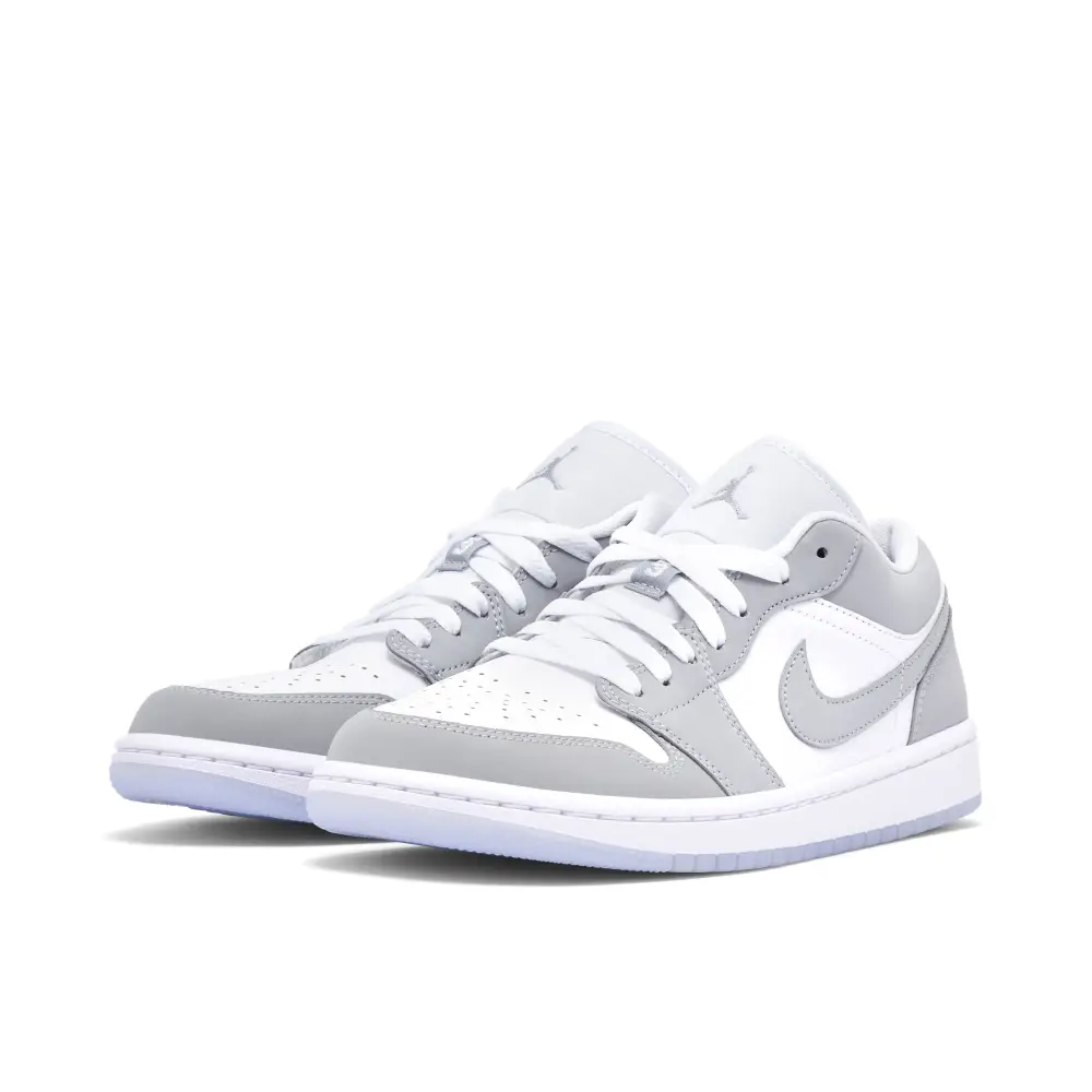 Air Jordan 1 Low White Wolf Grey Womens 