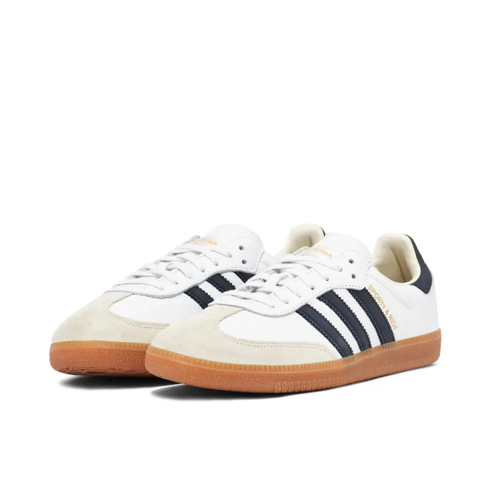 adidas Samba x Sporty & Rich White Black 