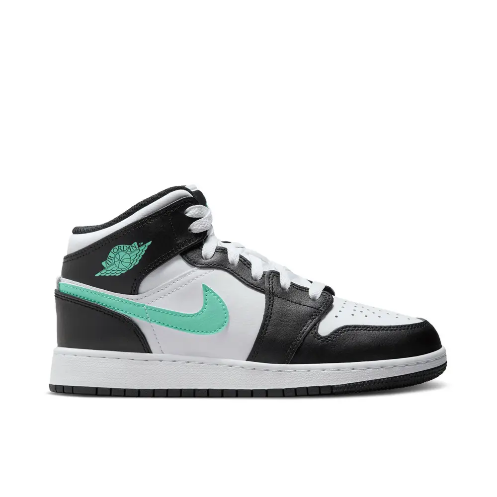 Air Jordan 1 Mid Green Glow GS 
