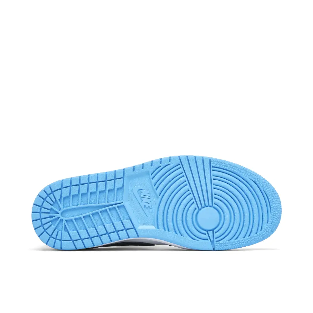 Air Jordan 1 Low Black Dark Powder Blue Womens 