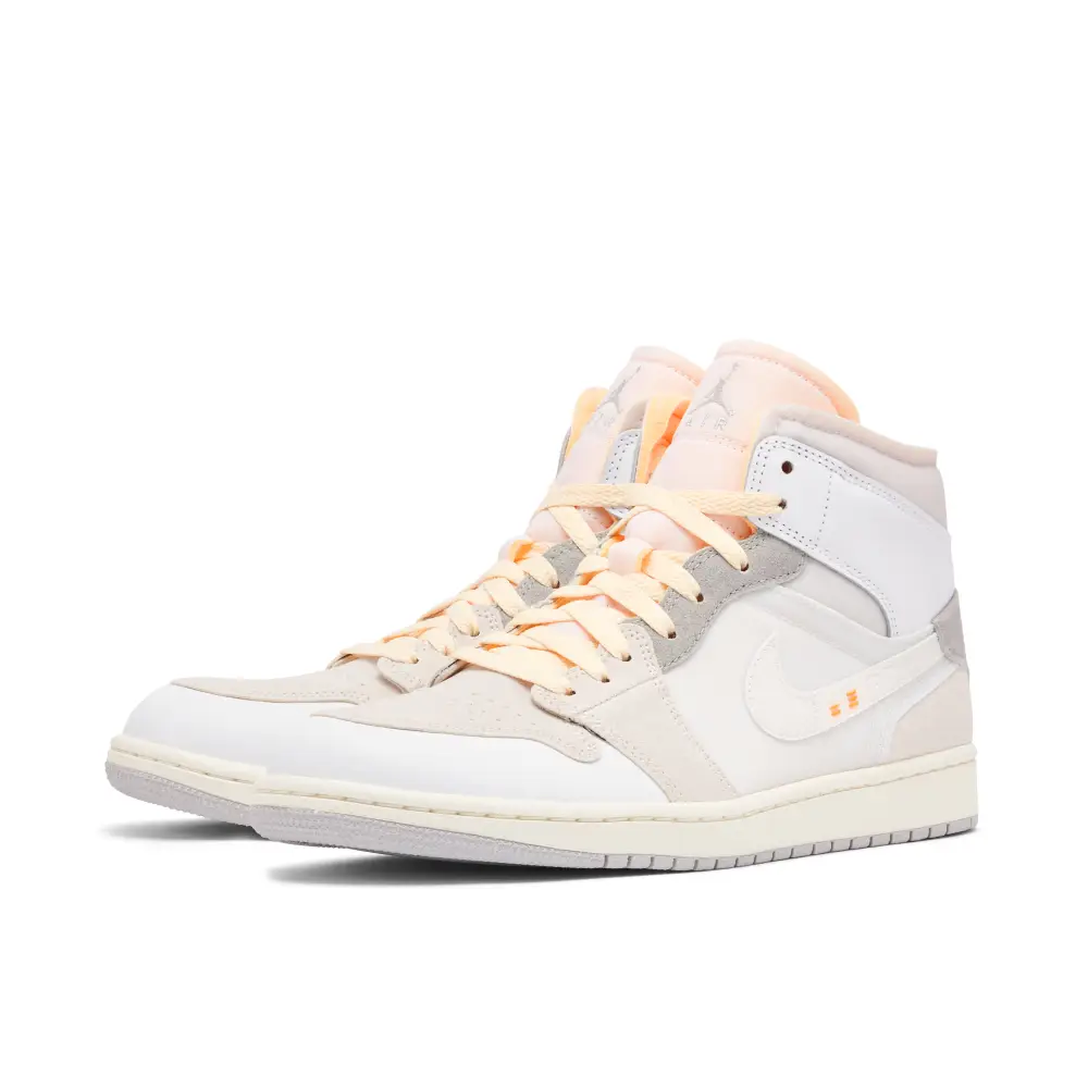 Air Jordan 1 Mid Craft Inside Out White Grey 