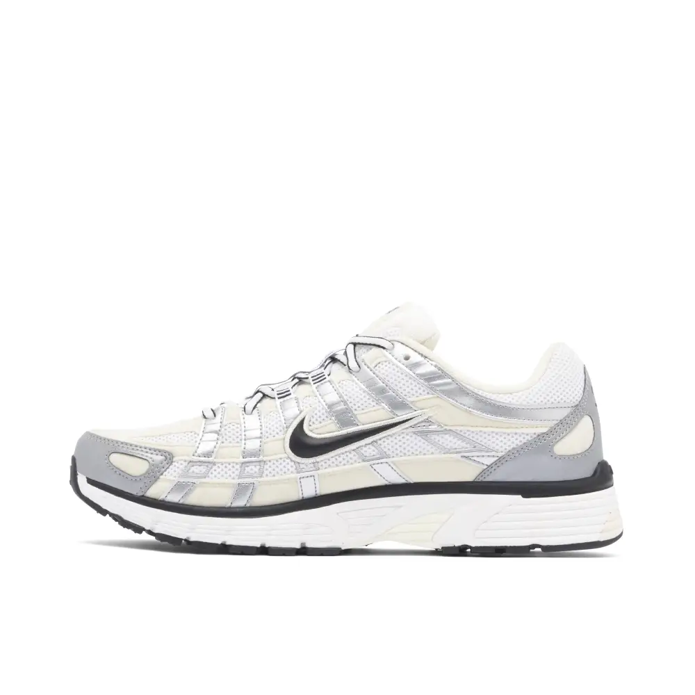 Nike P-6000 Coconut Milk Metallic Silver Womens 