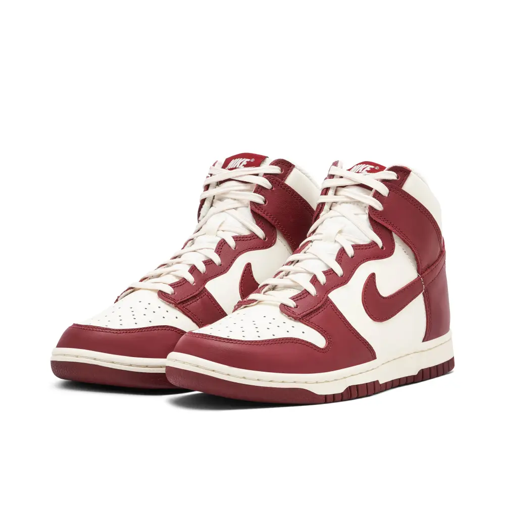 Nike Dunk High Sail Team Red Womens 
