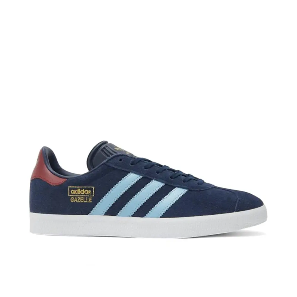 Adidas Gazelle Collegiate Navy Clear Blue Burgundy 