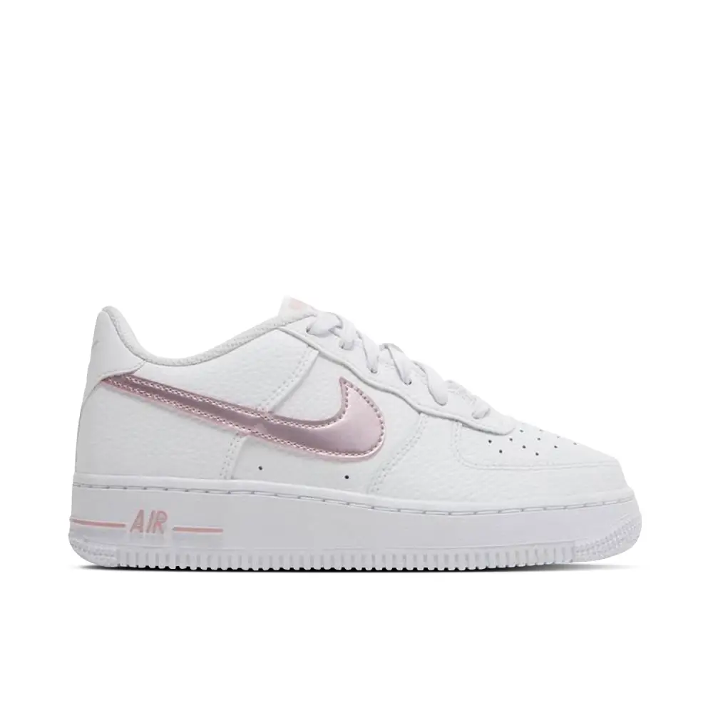 Nike Air Force 1 Low White Pink Glaze GS 