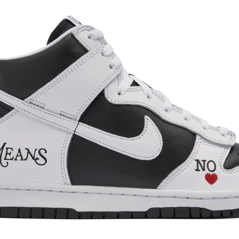 Supreme x Nike SB Dunk High By Any Means Black 