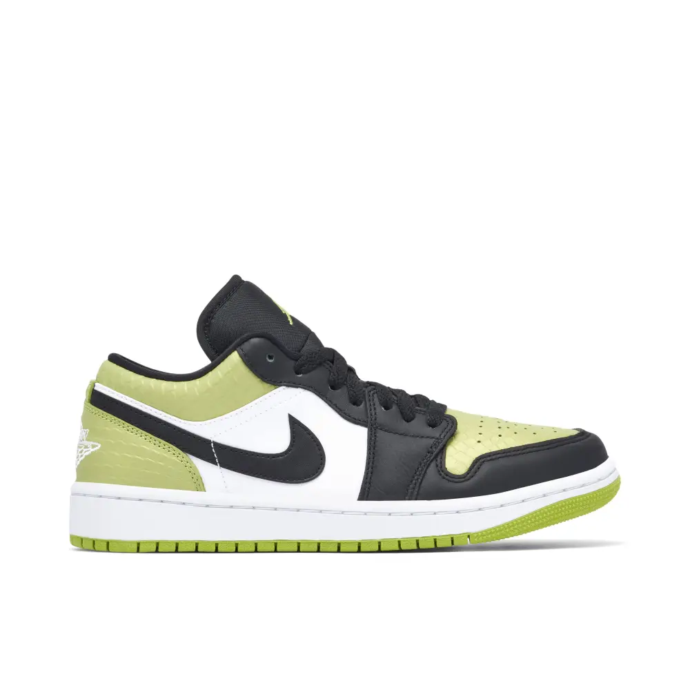 Air Jordan 1 Low Snakeskin Vivid Green Womens 