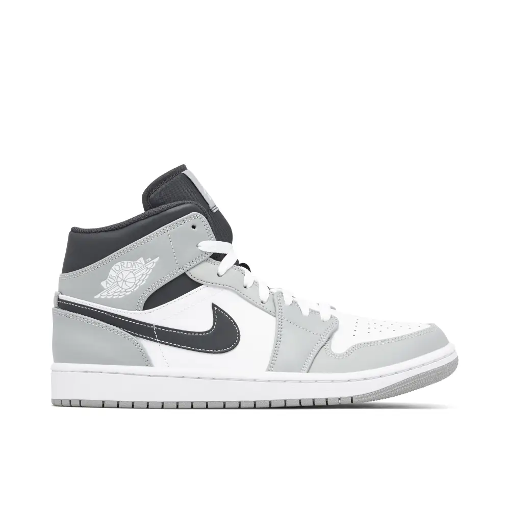 Air Jordan 1 Mid Smoke Grey Black 