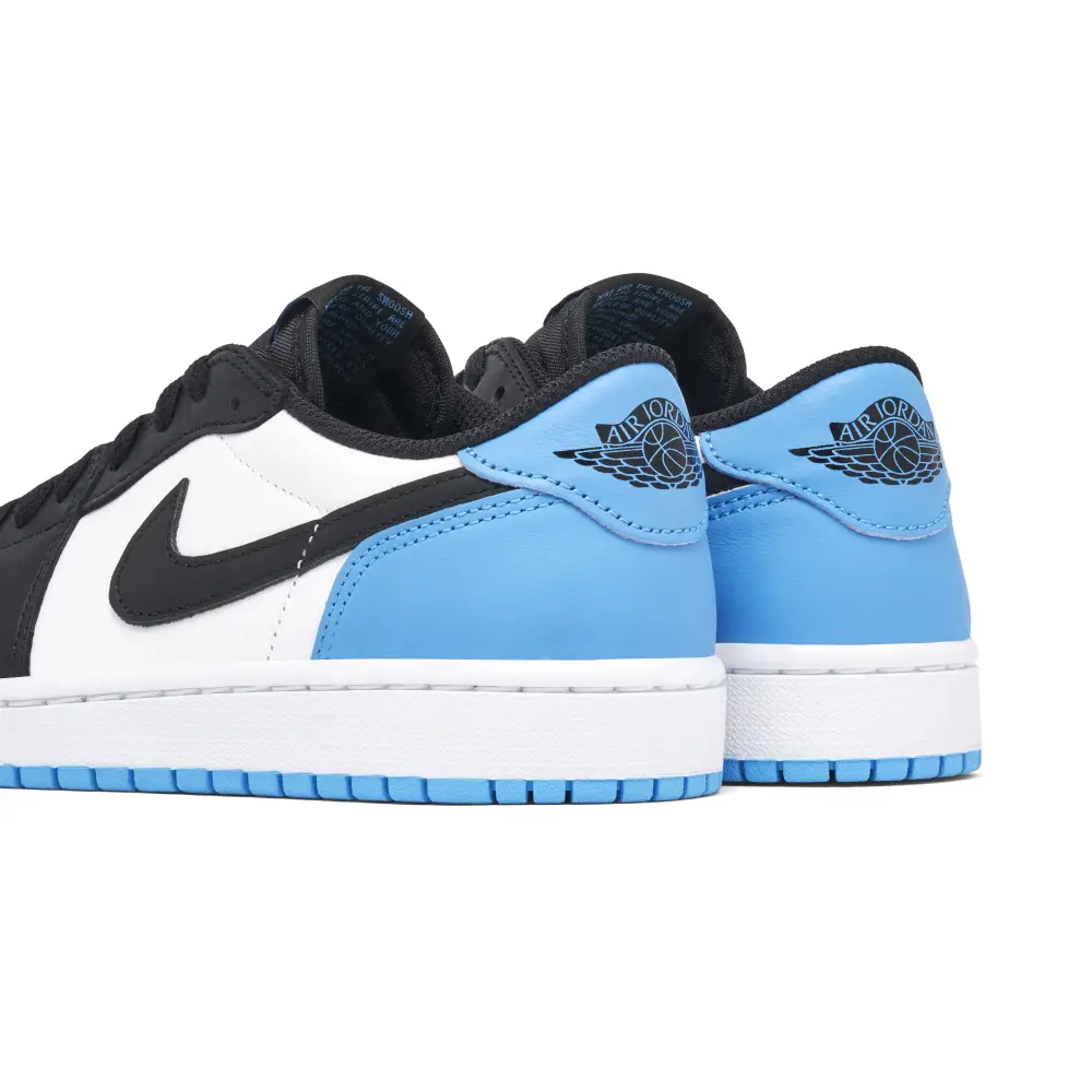 Air Jordan 1 Low Black Dark Powder Blue Womens 