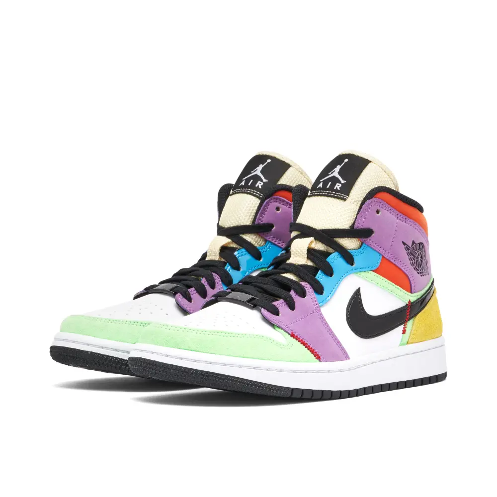 Air Jordan 1 Mid SE Multi-Color Womens 