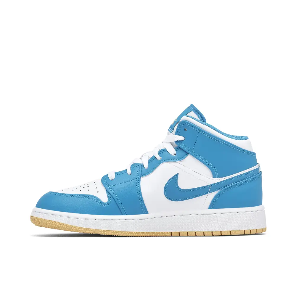 Air Jordan 1 Mid White Teal GS