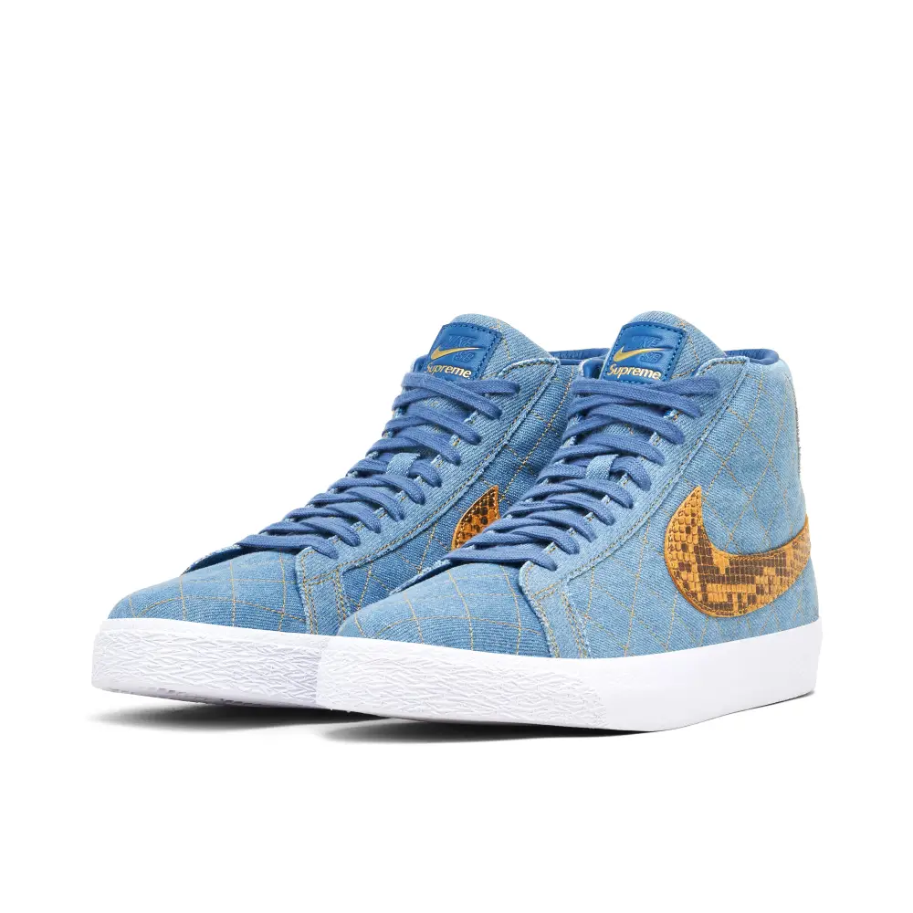 Nike SB Blazer Mid x Supreme Denim Blue 