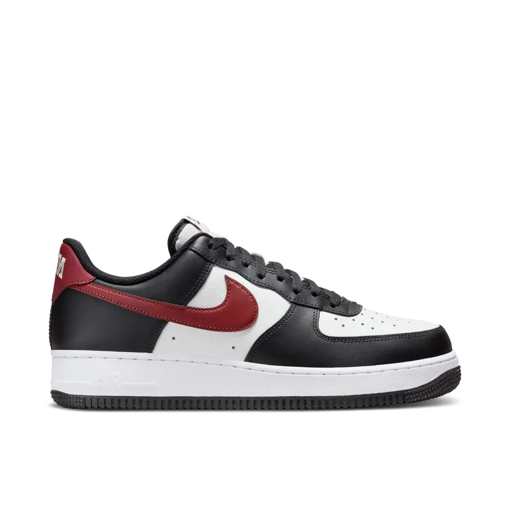 Nike Air Force 1 Low 07 Black White Dark Team Red 