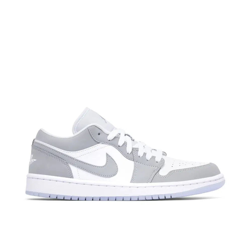 Air Jordan 1 Low White Wolf Grey Womens 