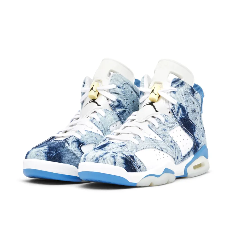 Air Jordan 6 Wash Denim GS 