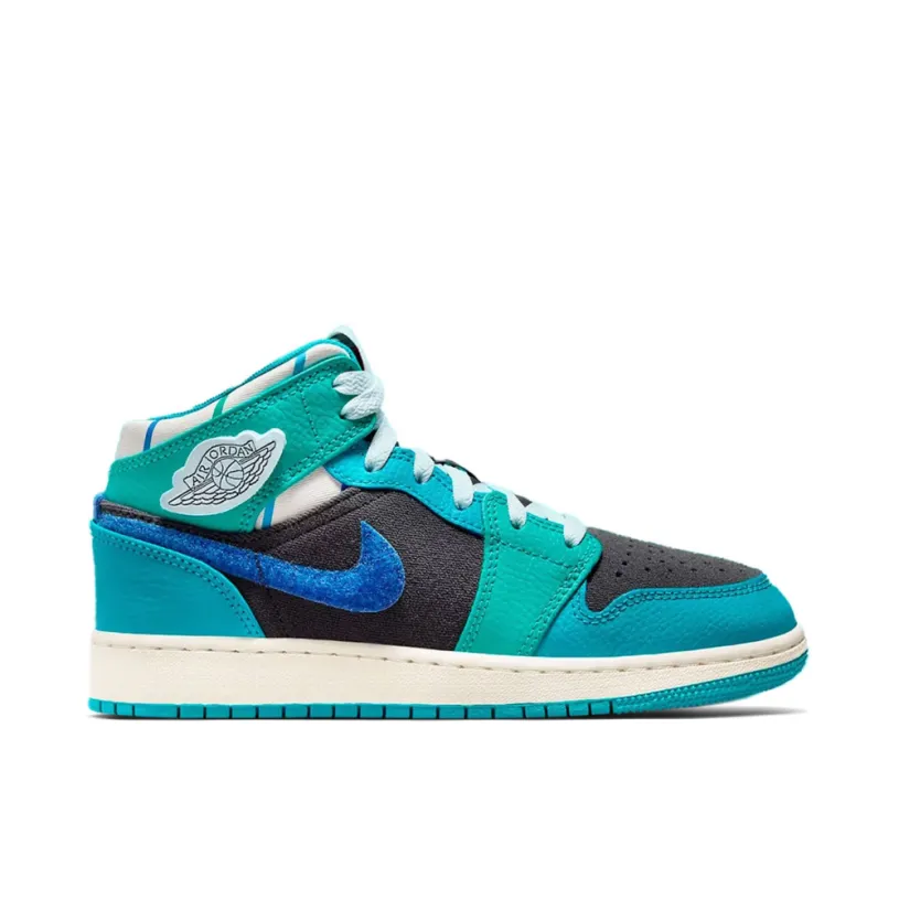 Air Jordan 1 Mid Inspired by the Greatest Aquatone GS