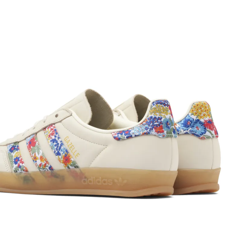 Adidas Gazelle Indoor Liberty London Floral Embroidery Stripes Womens 