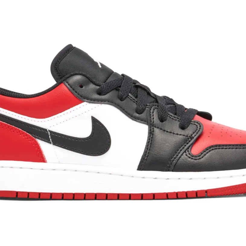Air Jordan 1 Low Bred Toe GS 