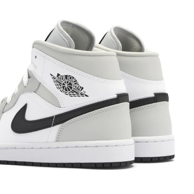 Air Jordan 1 Mid Light Smoke Grey Womens 