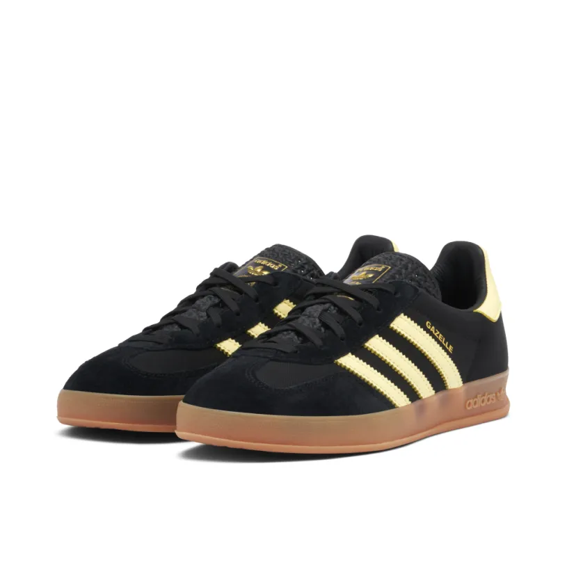Adidas Gazelle Indoor Black Almost Yellow Gum 
