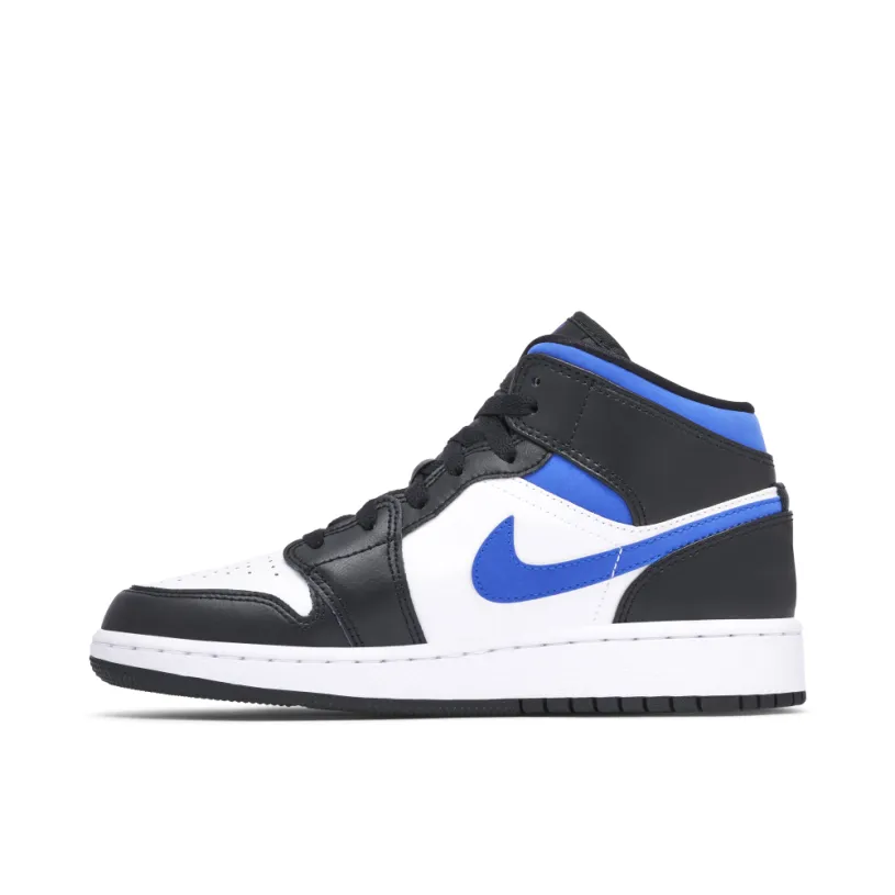 Air Jordan 1 Mid Black White Royal GS