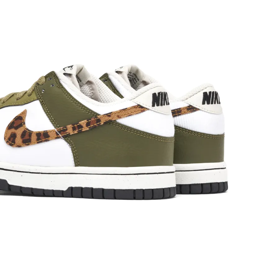 Nike Dunk Low Leopard Olive GS 