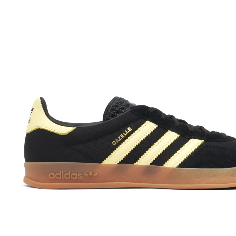 Adidas Gazelle Indoor Black Almost Yellow Gum 