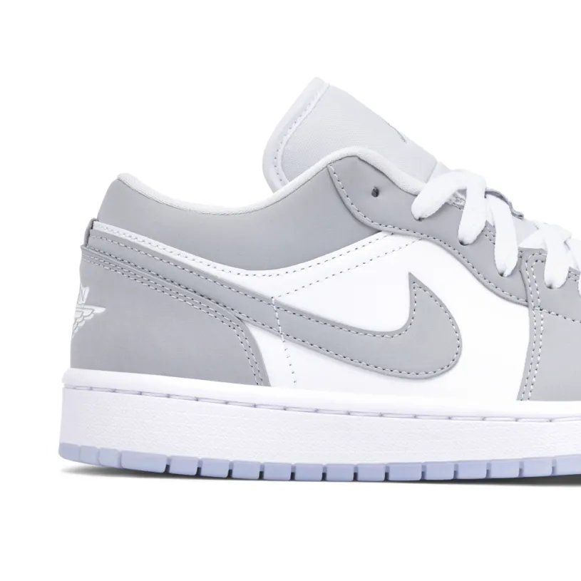 Air Jordan 1 Low White Wolf Grey Womens 