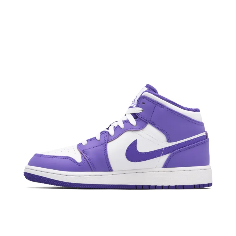 Air Jordan 1 Mid Purple Venom GS
