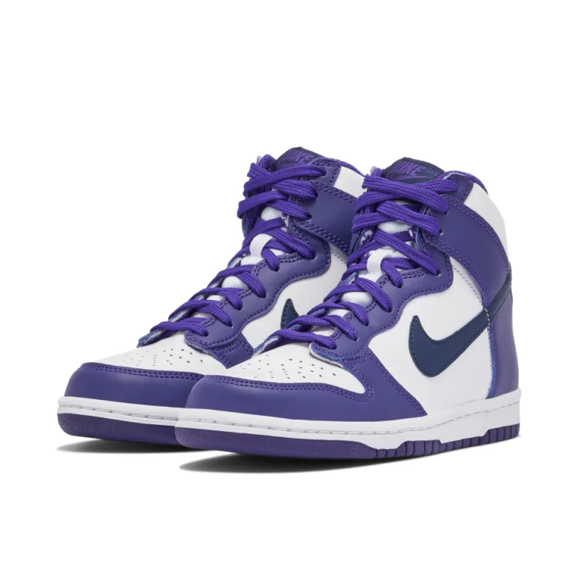 Nike Dunk High White Purple GS 