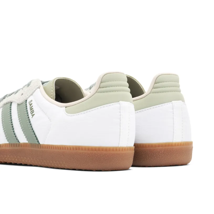 Adidas Samba OG Cloud White Silver Green Putty Mauve 
