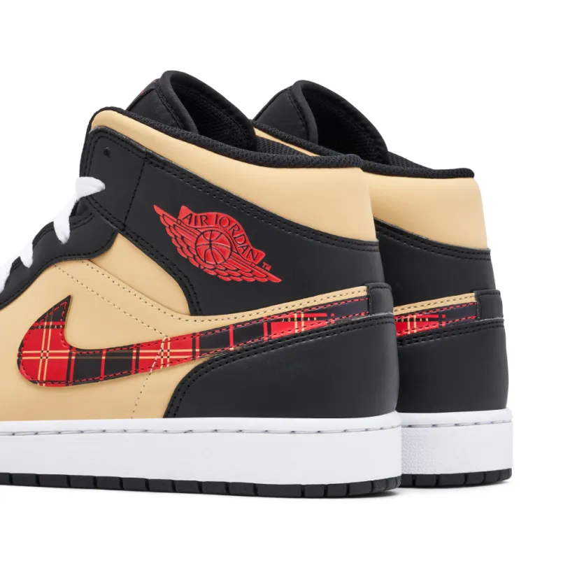 Air Jordan 1 Mid Tartan Swoosh 