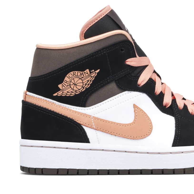 Air Jordan 1 Mid Peach Mocha 