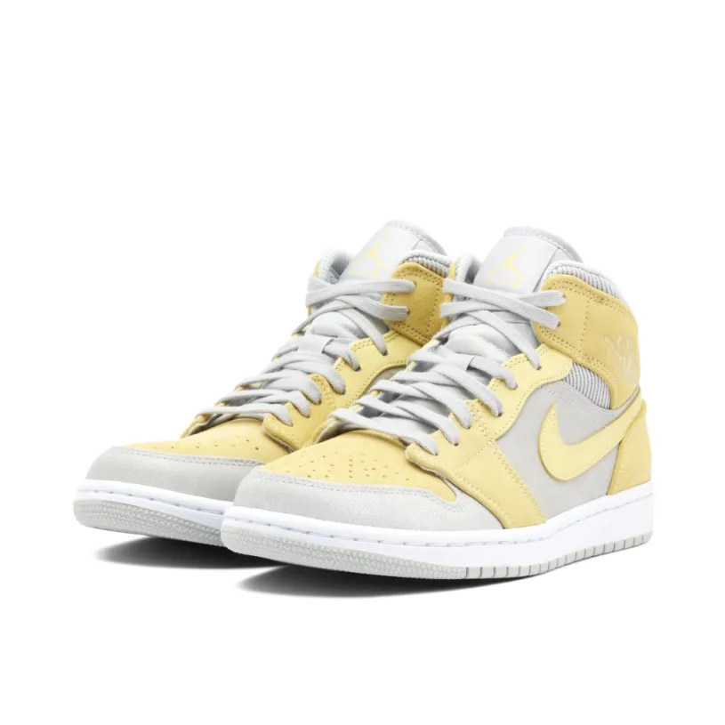 Air Jordan 1 Mid Mixed Textures Yellow 