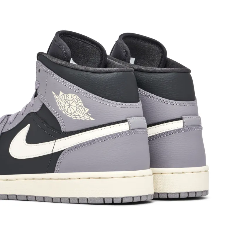 Air Jordan 1 Mid Cement Grey Womens 