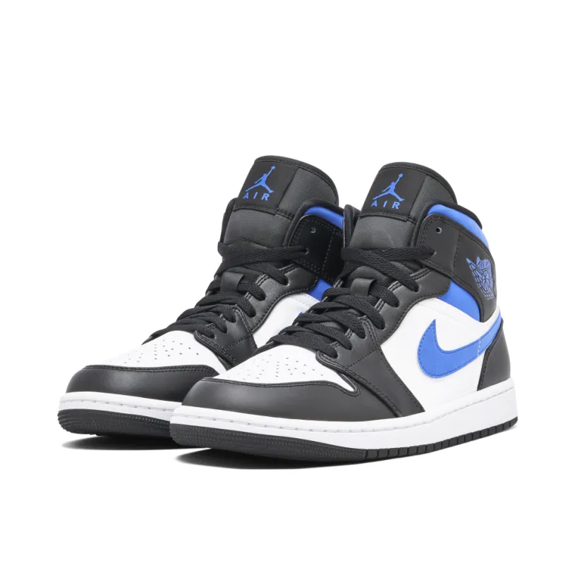 Air Jordan 1 Mid White Black Royal 