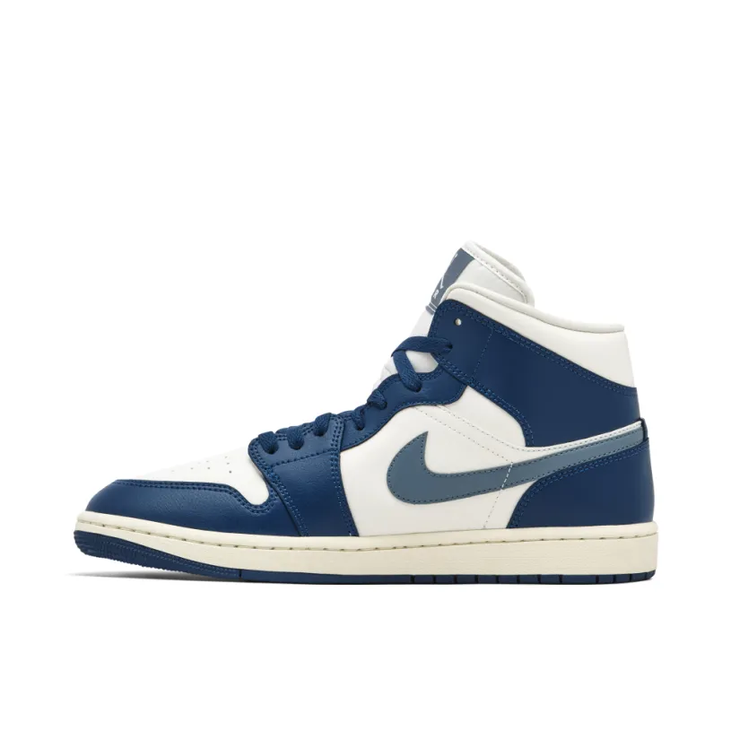 Air Jordan 1 Mid French Blue White Womens
