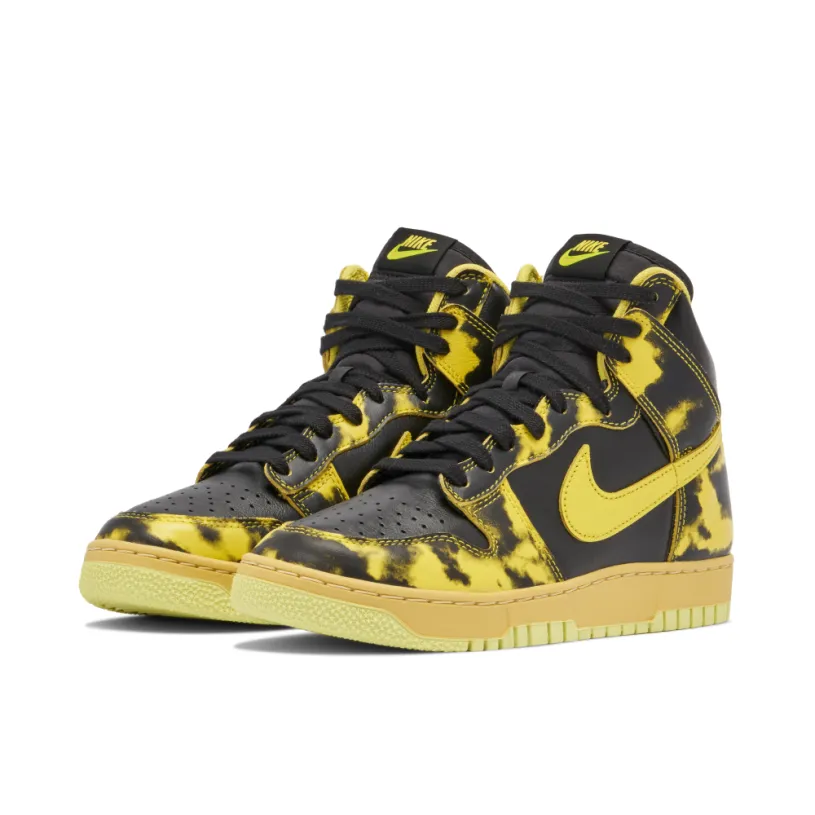 Nike Dunk High 1985 Yellow Acid Wash 
