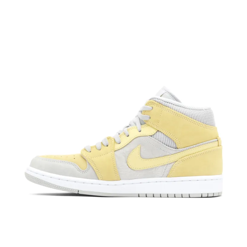 Air Jordan 1 Mid Mixed Textures Yellow