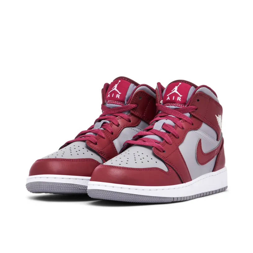Air Jordan 1 Mid Team Red GS 
