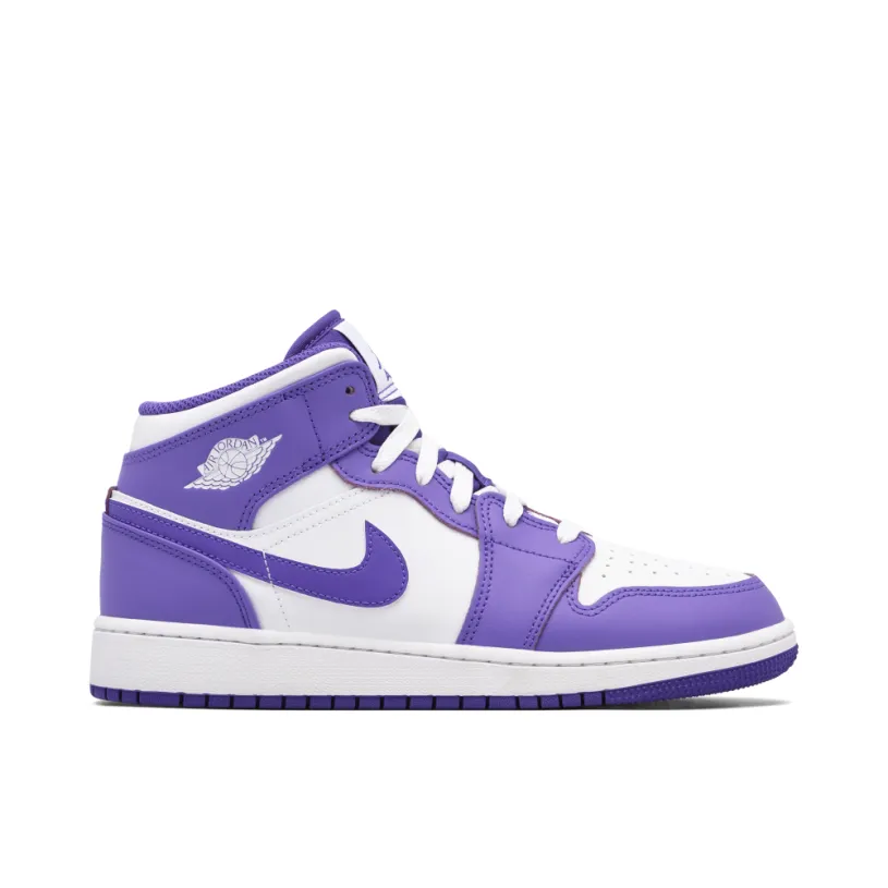 Air Jordan 1 Mid Purple Venom GS